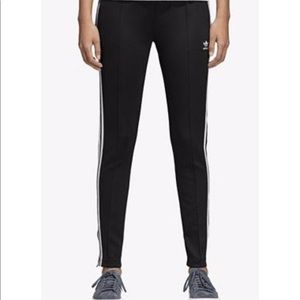 NWOT Adidas BLACK Three Stripe Pants